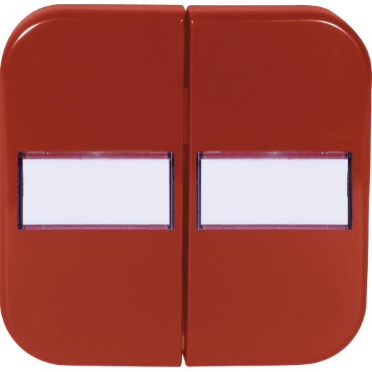 OPUS® 1 serie bedieningselement met tekstveld rood