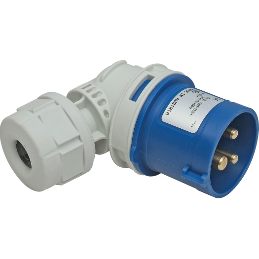 SIROX haakse CEE-stekker 16 A, 3-polig, 230 V, 6 h, IP 44 SIROX haakse CEE-stekker 16 A, 3-polig, 230 V, 6 h, IP 44