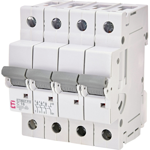 ETI Installatieautomaat C16 3-polig + N, 10 kA