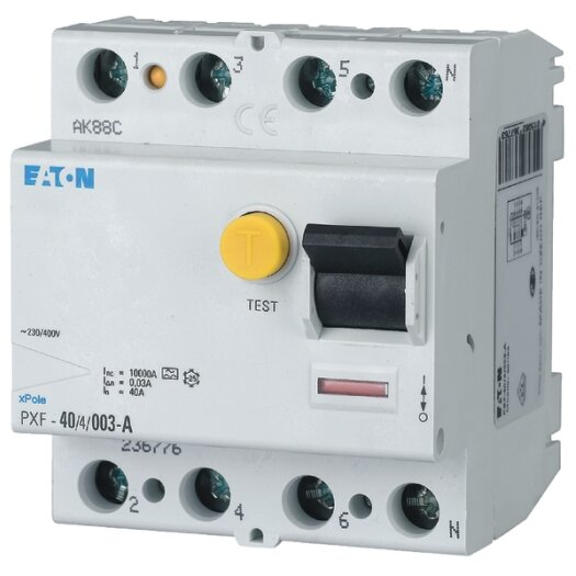 EATON installatieautomaat 4-polig "PXF" 40 A, 0,30 A