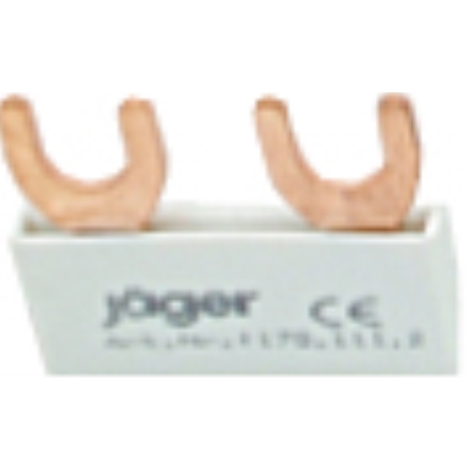 1-fase vorkrail, recht, gesloten 2 x 1 pool, 30 mm lang