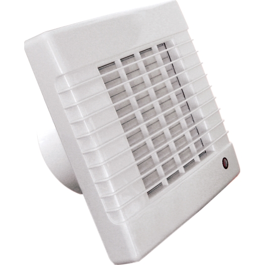Ventilator voor kleine ruimten met jaloezie met kogellager