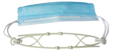 Maskerhouder Comfort-Fix, 10s, parelwit (vergelijkbaar met RAL 1013)