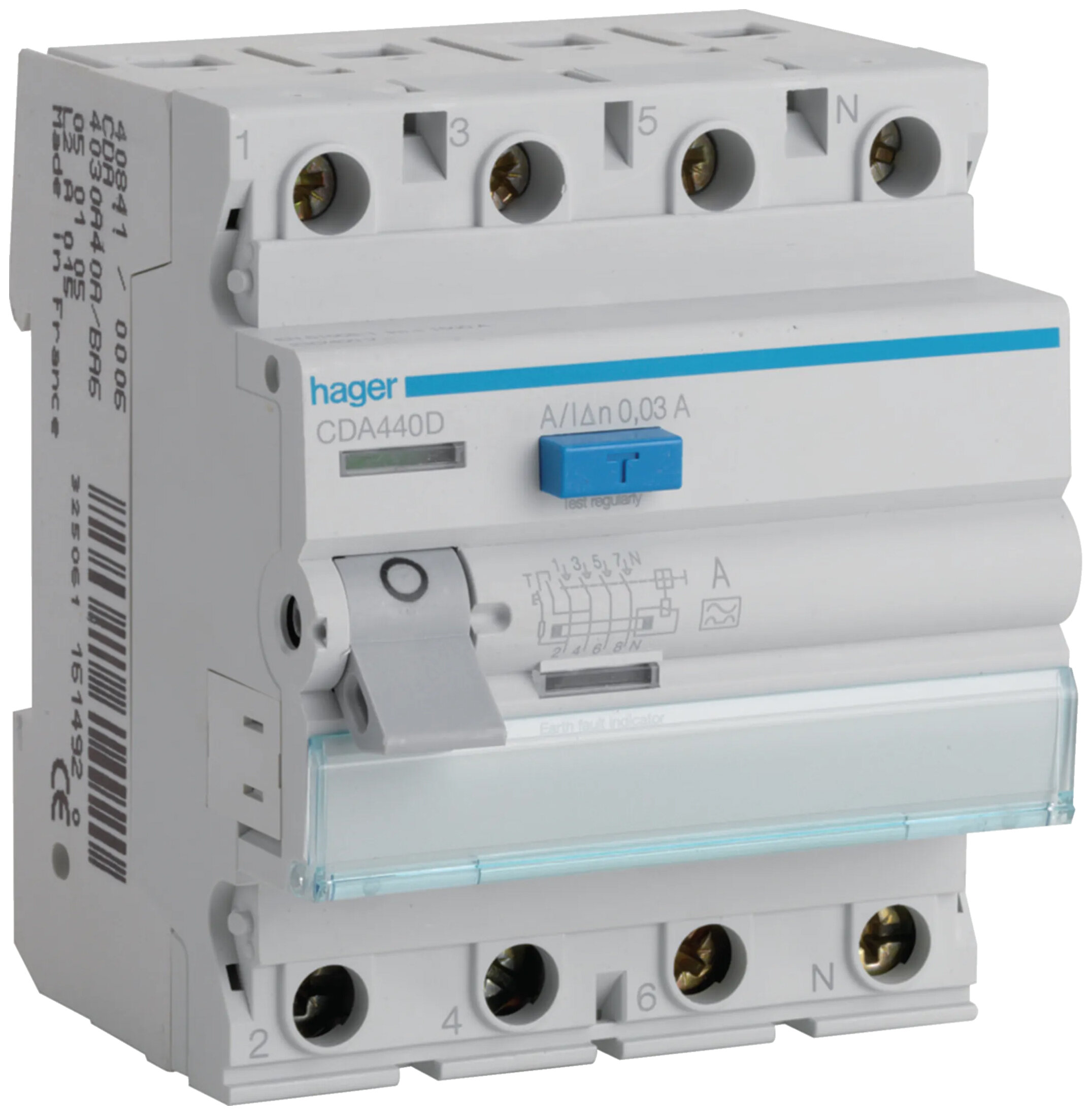 RCD 4P 6kA 40A 30mA Type A