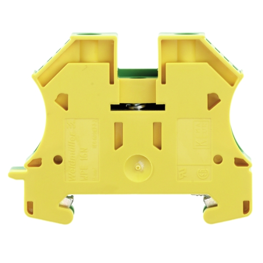 Beschermgeleiderklemmenblok, schroefaansluiting, 16 mm², 400 V, aantal aansluitingen: 2, aantal niveaus: