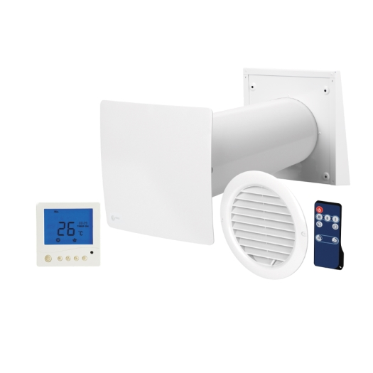SIKU TWIN FRESH EASY DIGITAL, Decentrale woonruimteventilatie met warmteterugwinning