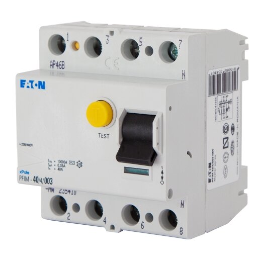 EATON aardlekschakelaar 4-polig 40A, 30mA