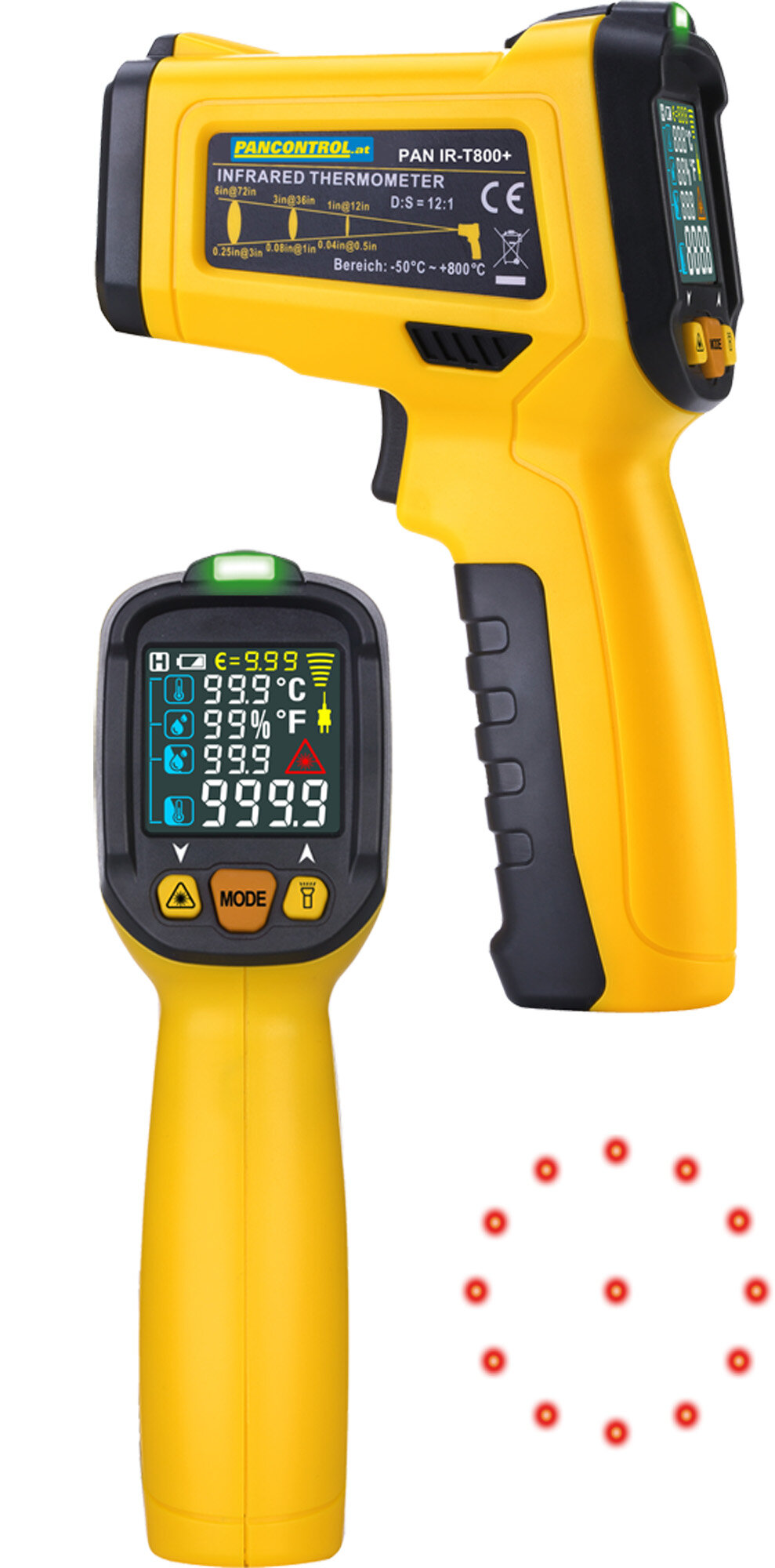 Infrarood thermometer PAN "IR-T800+"