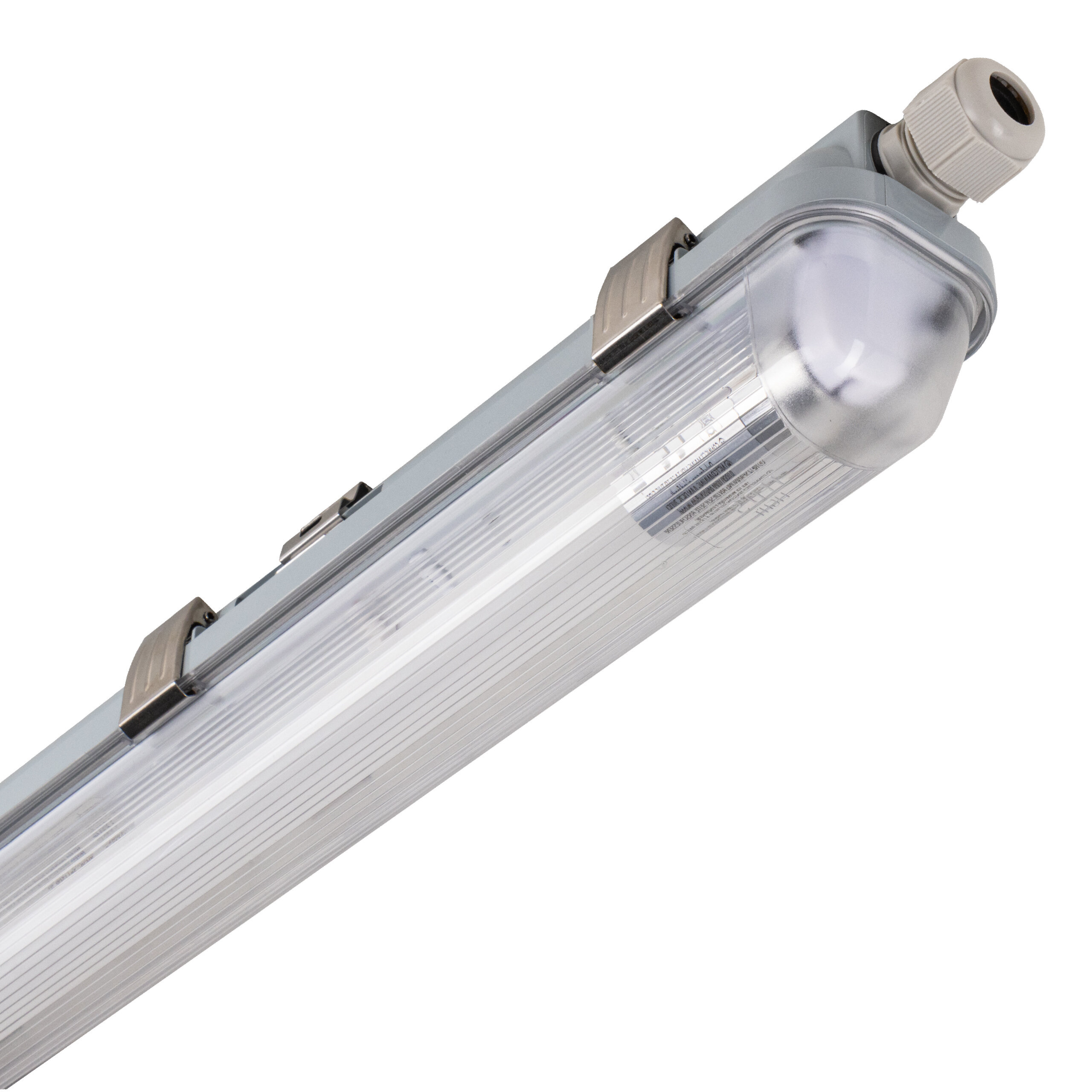LED Feuchtraumwannenleuchte mit Röhre, 16,5 W, 3.060 lm, 4.000 K, 1.500 mm Länge