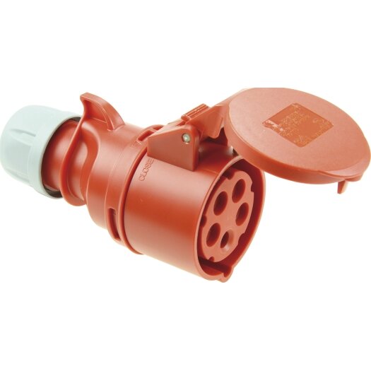 SIROX CEE-contrastekker 16 A, 5-polig, 400 V, 6 h, IP 44 met vernikkelde contacten
