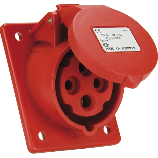 SIROX® CEE-aanbouwdoos IP 44, 4-polig, 400 V, 6 h, schuin 16 A