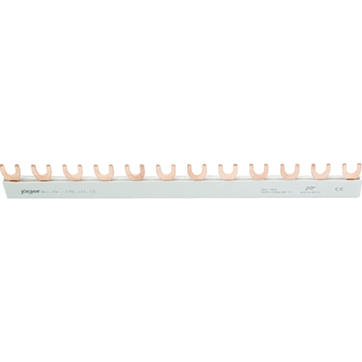 1-fase vorkrail, recht, gesloten 12 x 1 pool, 210 mm lang