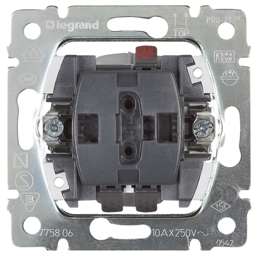 Legrand wisselschakelaar 250 V AC 10A wisselschakelaar
