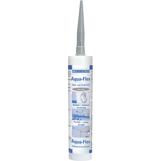 kleef/afdicht-middel "Aqua-Flex" grau