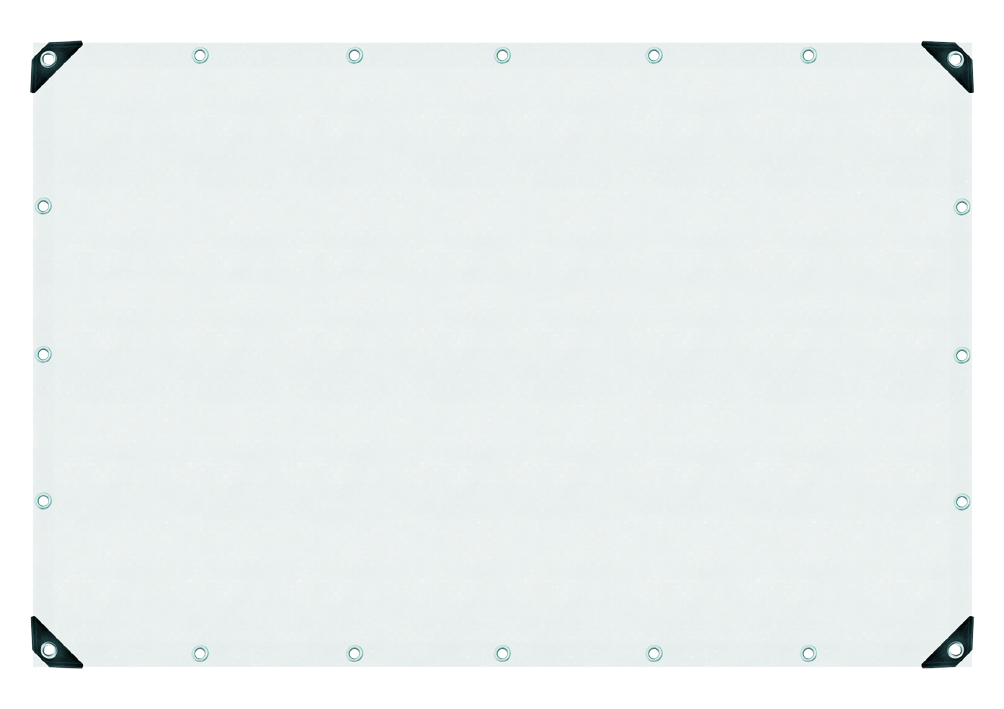 Container afdekzeil 180, wit, 2 x 3 meter, scheurvast, weer- en UV-bestendig
