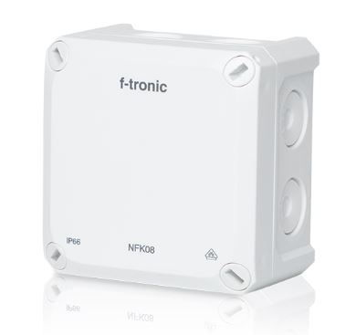 F-Tronic kabeldoos 85x85x54mm, IP66, wit, NEPTUN Compact