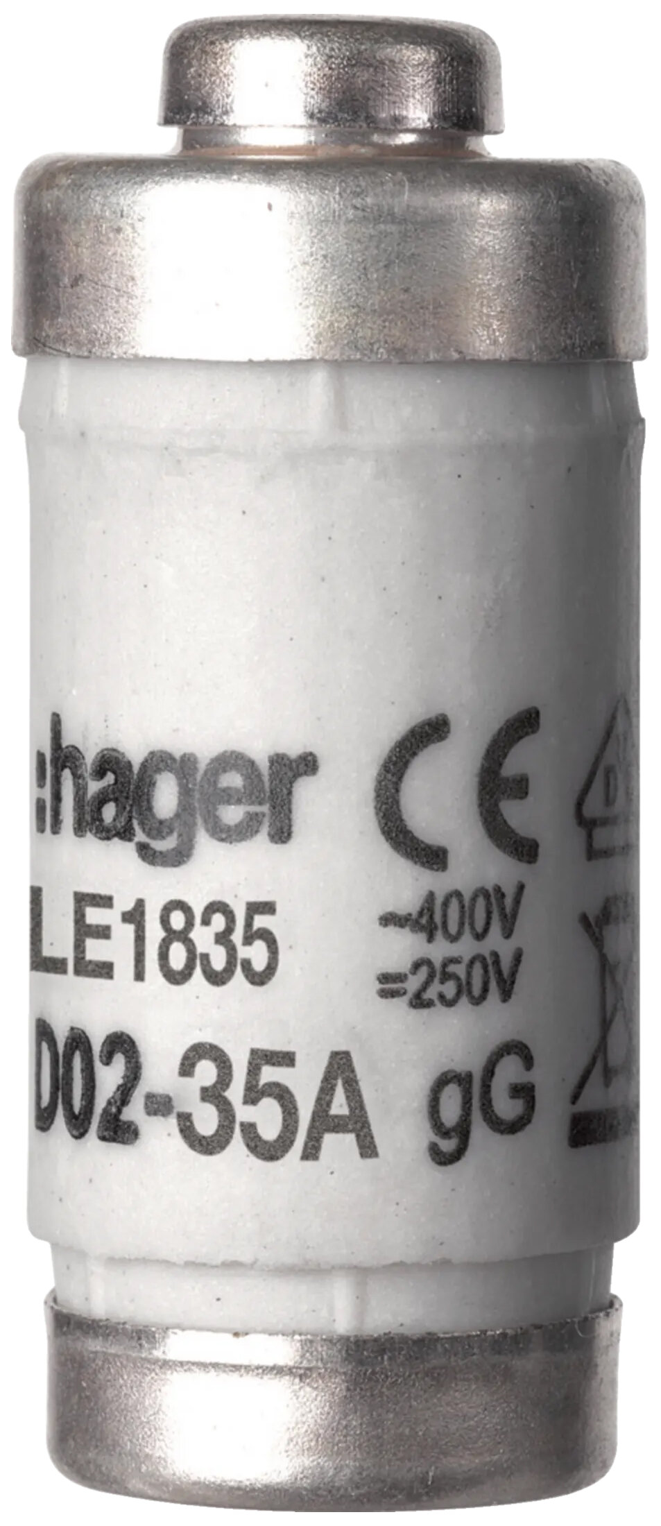 Zekering D02 E18 35A 400V gG met detector