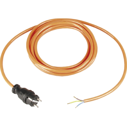 PUR Aansluitsnoer H07BQ-F 2 x 1,5 mm² oranje 5 meter