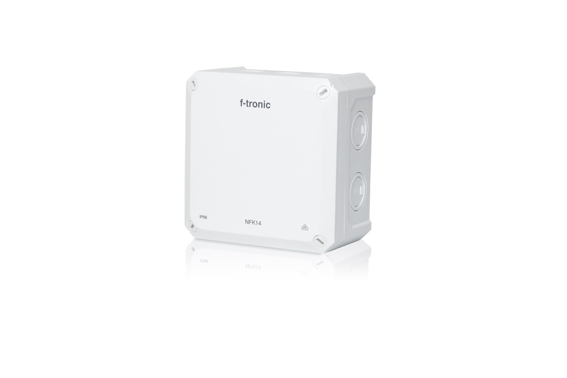 FR aftakdoos 140x140x81mm, IP66, wit, NEPTUN Compact