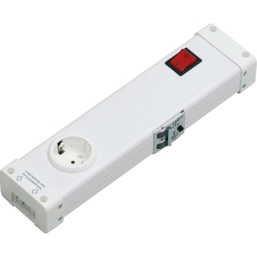 Modulesysteem voor tafelcontactdozen VARIO® COMBI enkel met schakelaar en 30mA aardlekschakelaar