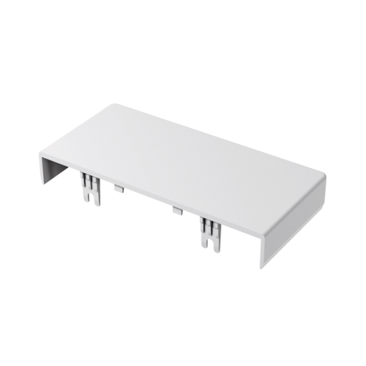 BR 60x130/80-ES/3, eindstuk voor borstwering, overlappend aan 3 zijden, kleur: 9010, PU: 2 stuks