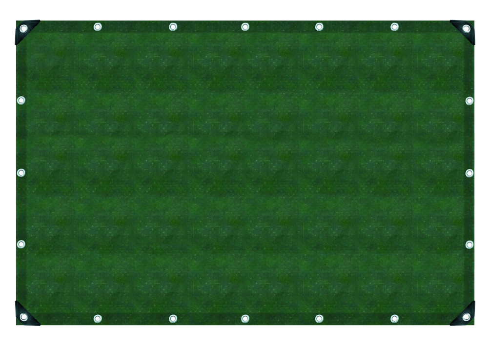 Container afdekzeil 140, olijfgroen, 2 x 3 meter, scheurvast, weer- en UV-bestendig