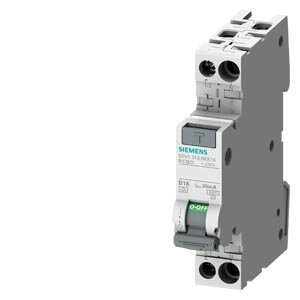 SIEMENS Aardlekautomaat 1P+N C16, 30mA
