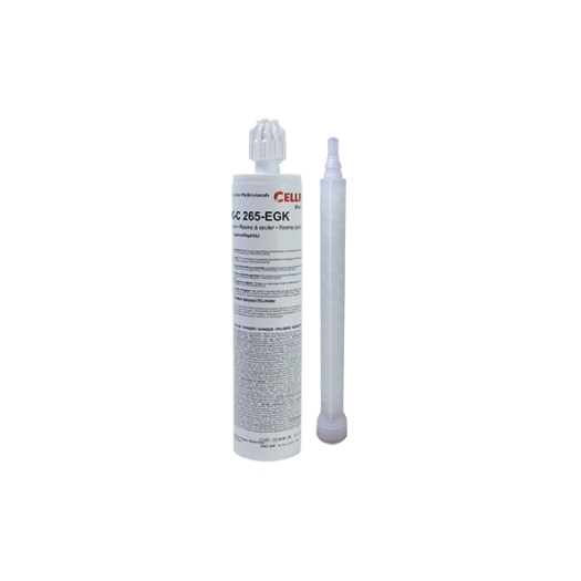 Giethars cartridge gevuld met 265 ml 2-componenten PUR giethars