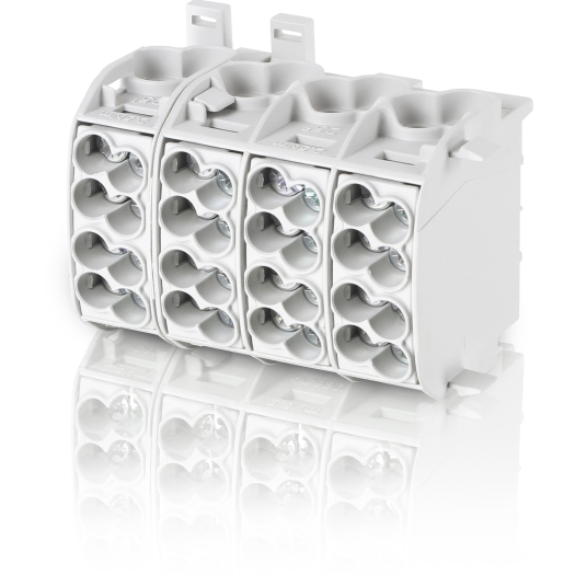 F-tronic hoofdaansluitklem 25 mm² 4-polig grijs