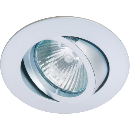 DELUNA® Aluminium-inbouwspot BAJONETT kantelbaar chroom mat