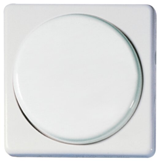OPUS 1 50 x 50 mm afdekking voor draaidimmer alpinewit