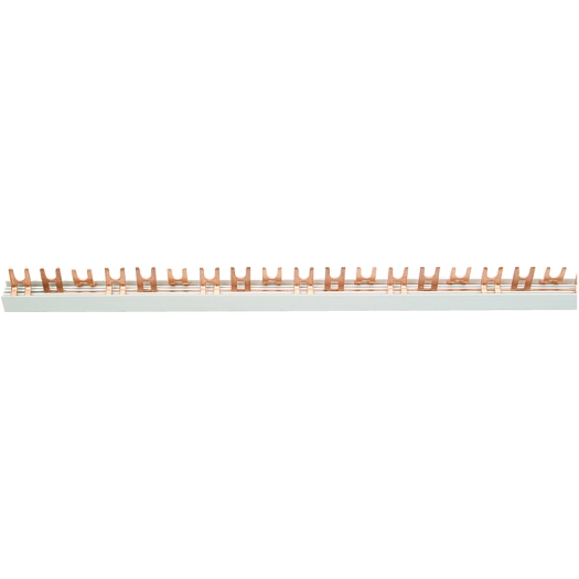 3-fasen vorkrail, T-uitvoering, open 19 x 3 polen, 1.000 mm lang