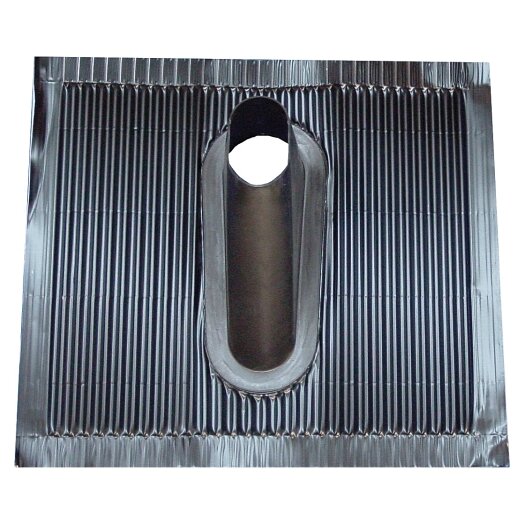 Gekleurde aluminium dakdoorvoer - zonder kabeldoorvoer schwarz
