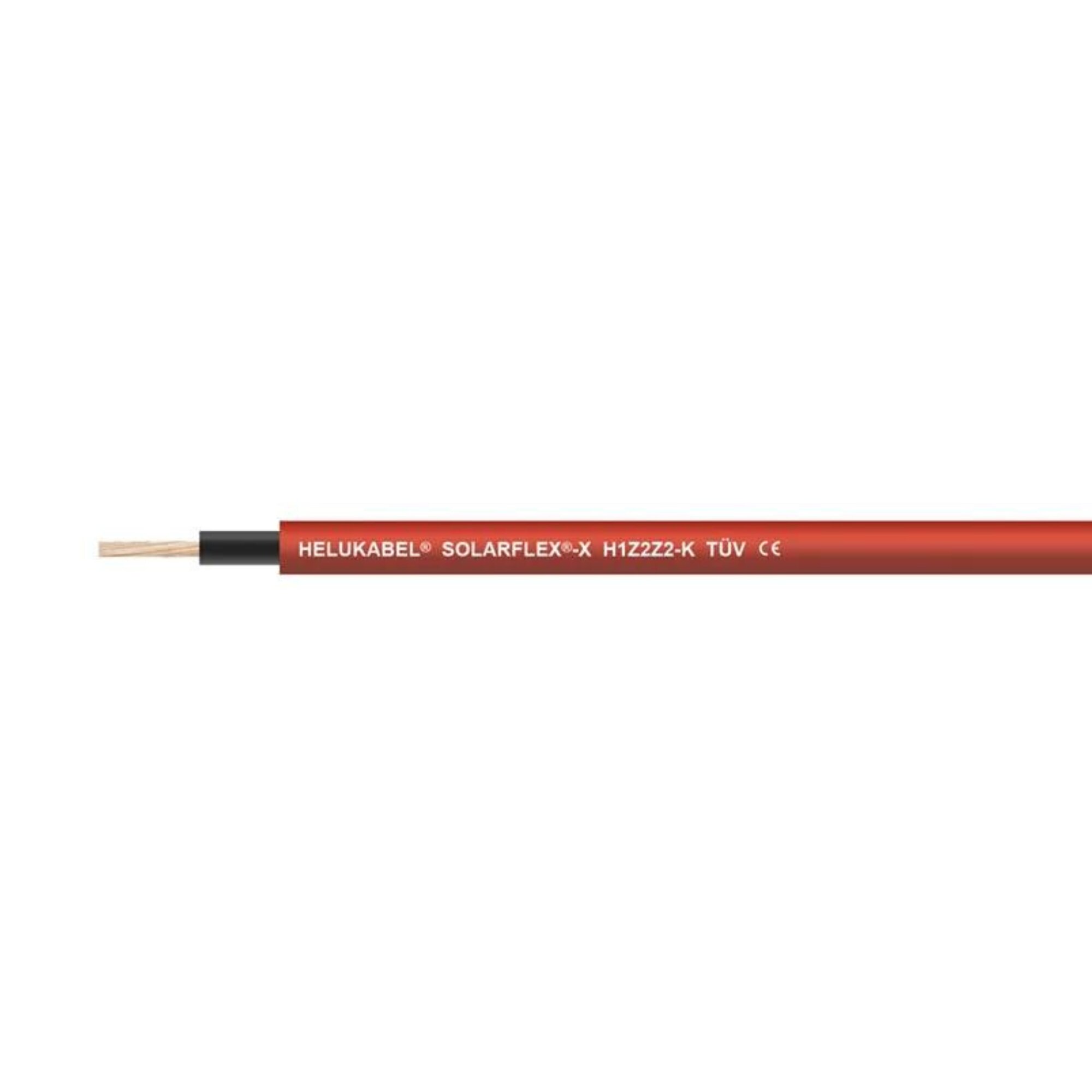 Solarkabel SOLARFLEX-X H1Z2Z2-K, 1 x 4 mm², Ring, rood