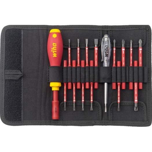 Wiha 16-delig slimVario-wisselbit-set
