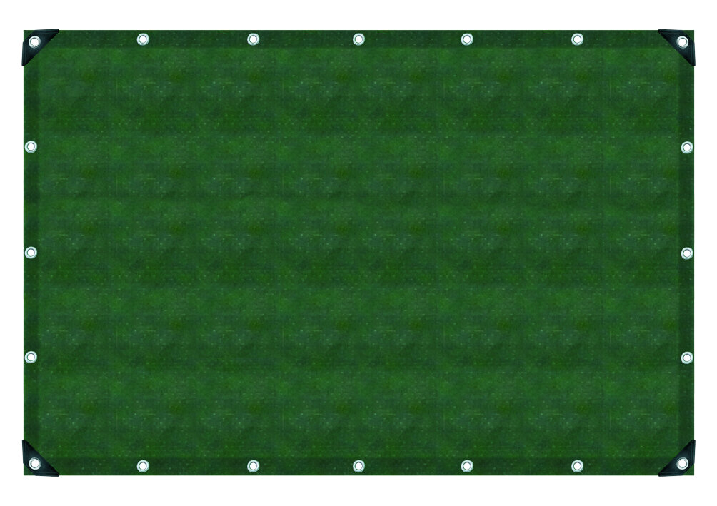 Container afdekzeil 90, olijfgroen, 4 x 6 meter, scheurvast, weer- en UV-bestendig