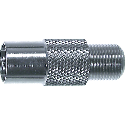 F-IEC-coaxiaal-adapter CFA 2, F-koppeling op IEC-coaxkoppeling