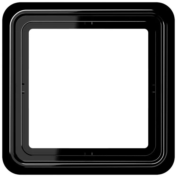 Jung CD500 1-voudig afdekraam zwart