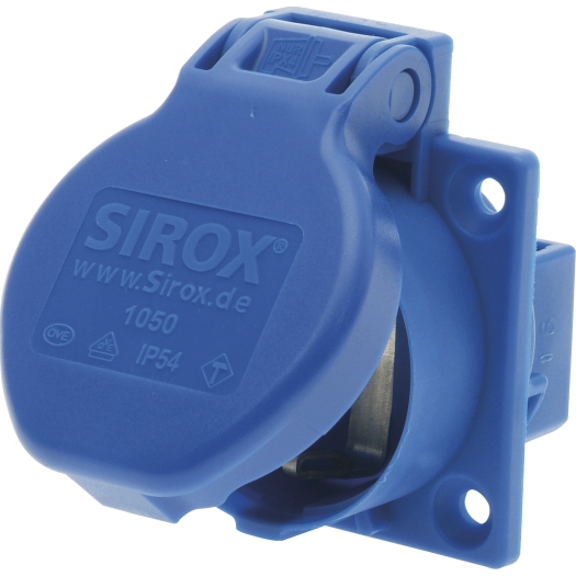 Machinecontactdozen IP 54 voor mobiele toepassingen blauw