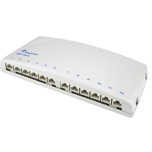 Mini-verdeelvelden Cat. 6A 12 x RJ 45