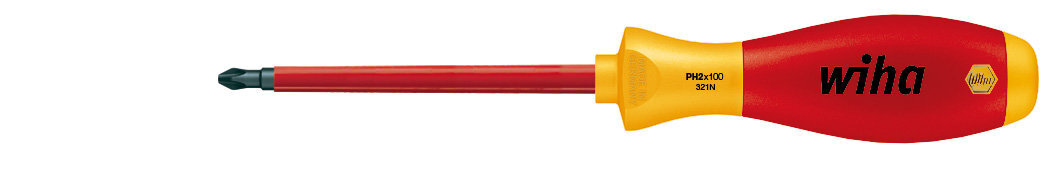 Wiha VDE kruiskopschroevendraaier Phillips PH 2, 100 mm