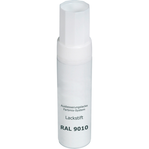 Lakstift met penseel RAL 9010 helder wit
