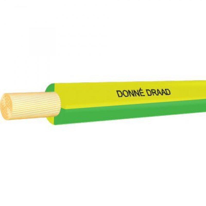 Donné VD draad H07V-U Eca 2,5 mm² groen-geel