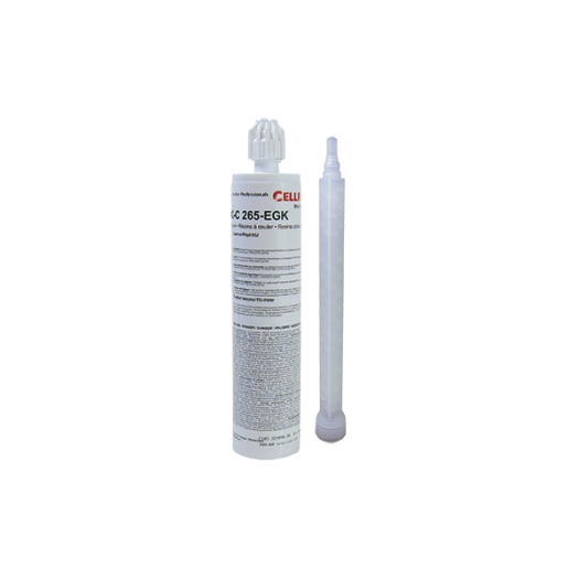 Giethars cartridge gevuld met 265 ml 2-componenten PUR giethars