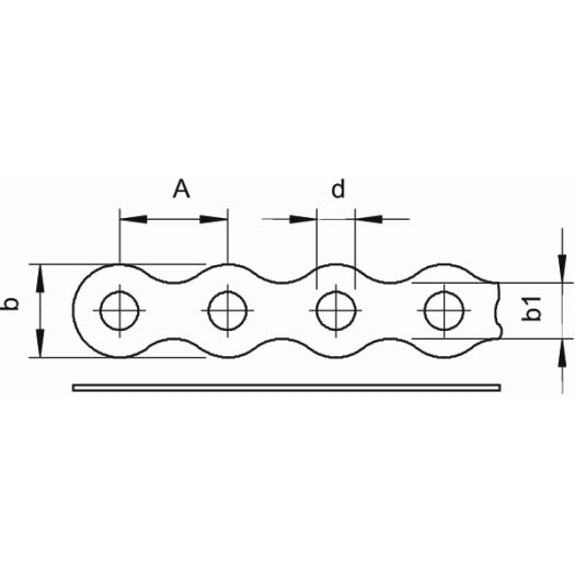 Montagetape geperforeerd, gegolfd 17x1mm, St, FS