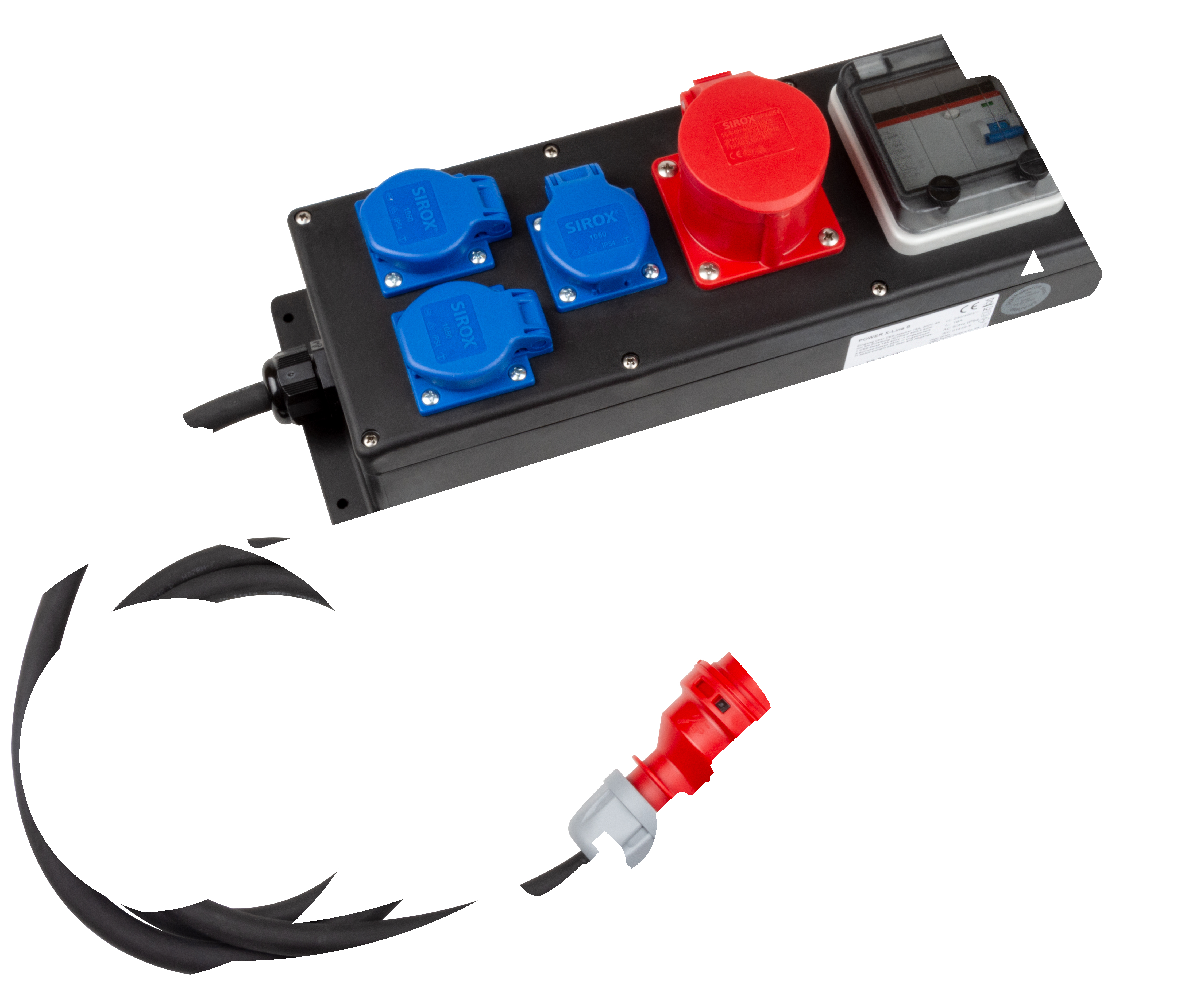SIROX Rubberen verdeeldoos ''POWER X-line S'' 230V, 16A