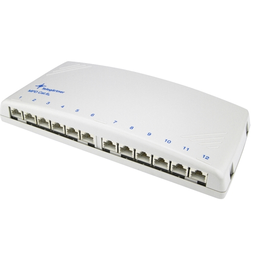 Mini-verdeelvelden Cat. 6A 12 x RJ 45