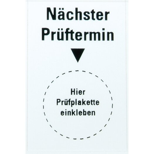 Kabelstickers "Volgende inspectie" keuringsstickers, vel met 8 stickers