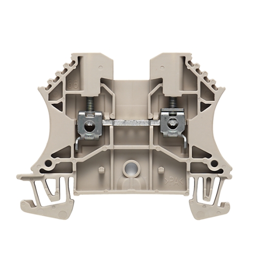 Modulaire doorvoerklem, schroefaansluiting, 2,5 mm², 800 V, 24 A, aantal aansluitingen: 2, TS 35, donker