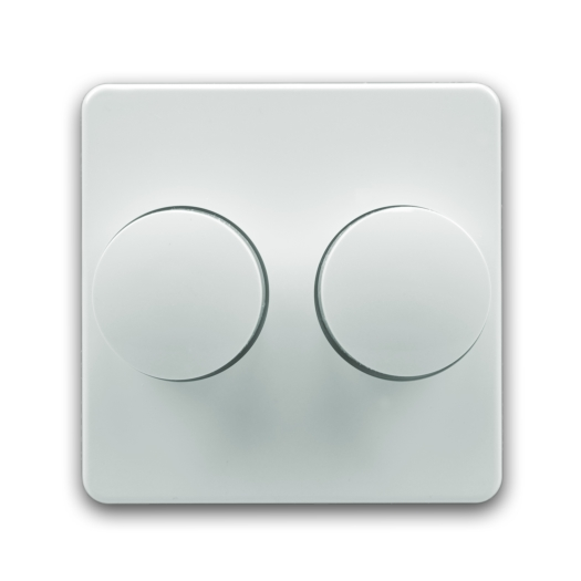 OPUS 1 afdekking voor duo dimmer alpinewit